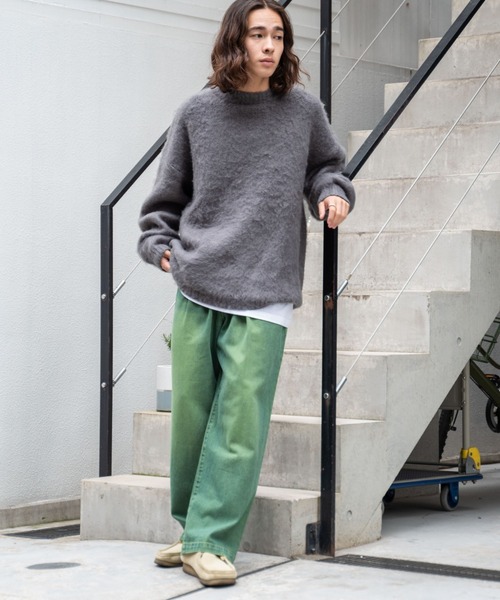 WEGO（ウィゴー）の「WEGO/スケーターズ タックワイドデニムパンツ（デニムパンツ・メンズ・ブラック系その他/グリーン系その他/スカイブルー/パープル系その他/レッド系その他/イエロー系その他・MEDIUM/LARGE）」の10枚目の写真