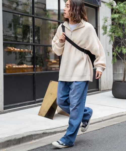 WEGO（ウィゴー）の「WEGO/スケーターズ タックワイドデニムパンツ（デニムパンツ・メンズ・ブラック系その他/グリーン系その他/スカイブルー/パープル系その他/レッド系その他/イエロー系その他・MEDIUM/LARGE）」の21枚目の写真