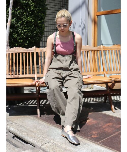 Ungrid(アングリッド)の「ランダムテレコタンクトップ(Tシャツ/カットソー・レディース・ターコイズブルー/イエロー/ピンク/チャコールグレー/オフホワイト・FREE)」の16枚目の写真