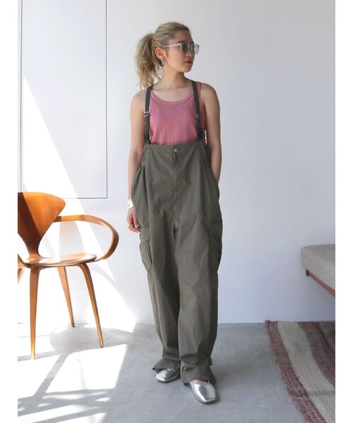 Ungrid(アングリッド)の「ランダムテレコタンクトップ(Tシャツ/カットソー・レディース・ターコイズブルー/イエロー/ピンク/チャコールグレー/オフホワイト・FREE)」の17枚目の写真