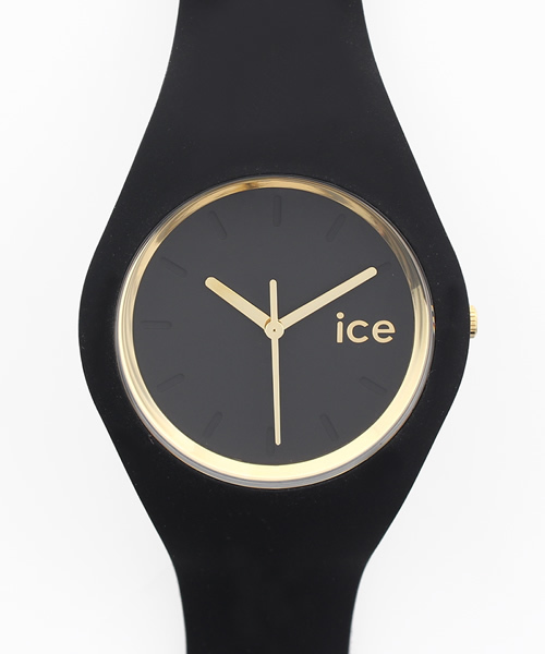 ICE WATCH(アイスウォッチ)の「(ICE WATCH)腕時計(アナログ腕時計・レディース・ブラック×ゴールド・ONE SIZE)」の1枚目の写真