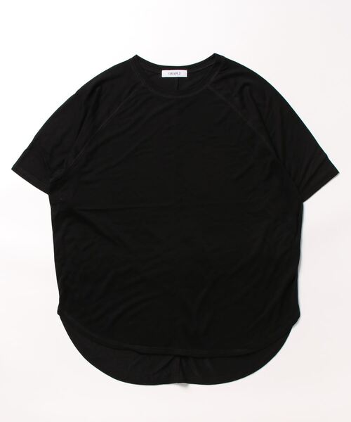 FOREVER 21（フォーエバー トゥエンティーワン）の「無地ラグランＴシャツ（Tシャツ/カットソー・レディース・ブラック/オフホワイト・SMALL/MEDIUM）」の9枚目の写真