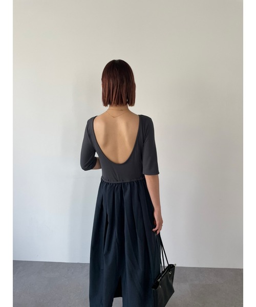 HANNE(アン)の「ドッキングワンピース(ワンピース・レディース・グレー/ブラック・FREE)」の13枚目の写真