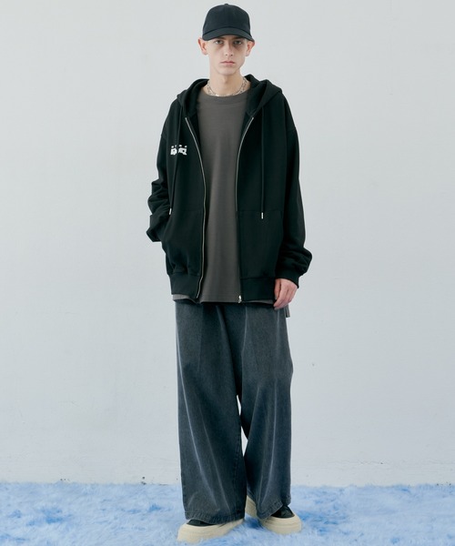 AIVER（アイバー）の「AIVER　オーバーサイズキャップ（キャップ・メンズ・ブラック/ダークグレー・FREE）」の19枚目の写真