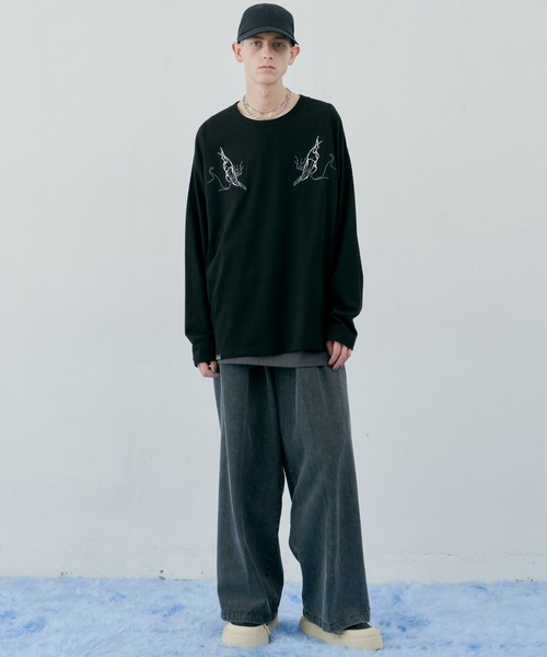 AIVER（アイバー）の「AIVER　オーバーサイズキャップ（キャップ・メンズ・ブラック/ダークグレー・FREE）」の12枚目の写真