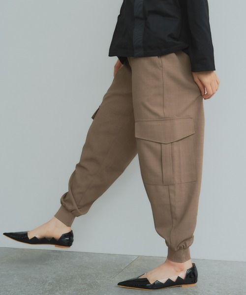 manana suerte(マニャーナスエルテ)の「セットアップ対応 ルーズカーゴパンツ(カーゴパンツ・レディース・ブラウン/ブラック・FREE)」の15枚目の写真