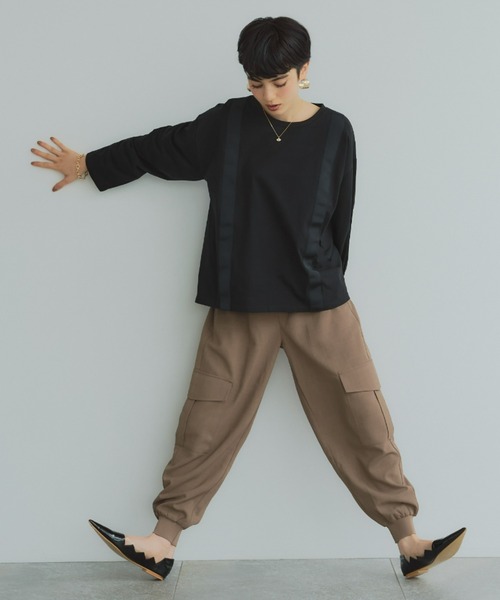 manana suerte(マニャーナスエルテ)の「セットアップ対応 ルーズカーゴパンツ(カーゴパンツ・レディース・ブラウン/ブラック・FREE)」の17枚目の写真