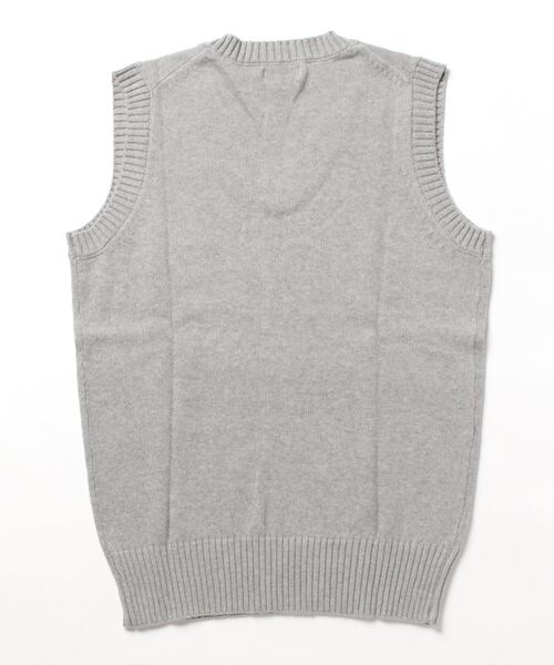 KANGOL（カンゴール）の「【KANGOL/カンゴール】スクールベスト 制服　高校生　中学生　JK　DK　ユニセックス　コットン100％　ロゴ刺繍　ワンポイント（ベスト・メンズ・グレー/ベージュ/ネイビー/ブラック・MEDIUM/LARGE）」の5枚目の写真