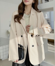 Ada.（エイダ）の「【お気に入り10万人突破】新色追加 ベーシックな1枚で大人に♪肩にかけるだけでも雰囲気おしゃれ テーラード ジャケット（テーラードジャケット）」