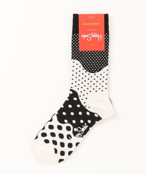 Happy Socks（ハッピーソックス）の「【JAPAN Limited】Happy Socks DIVIDED DOTS クルーソックス 11233137/310233137（ソックス/靴下・レディース・ブラック・M/L）」の3枚目の写真