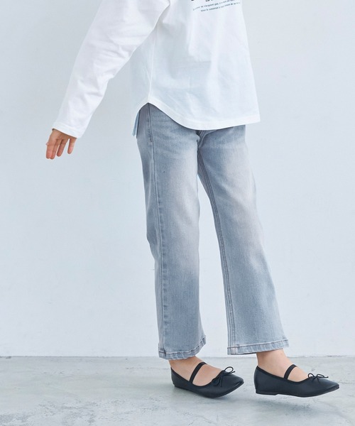 coca（coca）（コカ）の「キッズ ストレッチストレートデニムパンツ（デニムパンツ・キッズ・ブルー/ライトブルー・110/120/130/140）」の2枚目の写真