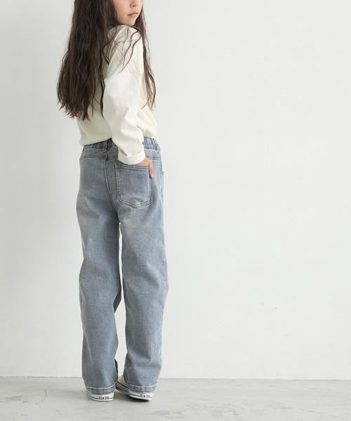 coca（coca）（コカ）の「キッズ ストレッチストレートデニムパンツ（デニムパンツ・キッズ・ブルー/ライトブルー・110/120/130/140）」の4枚目の写真