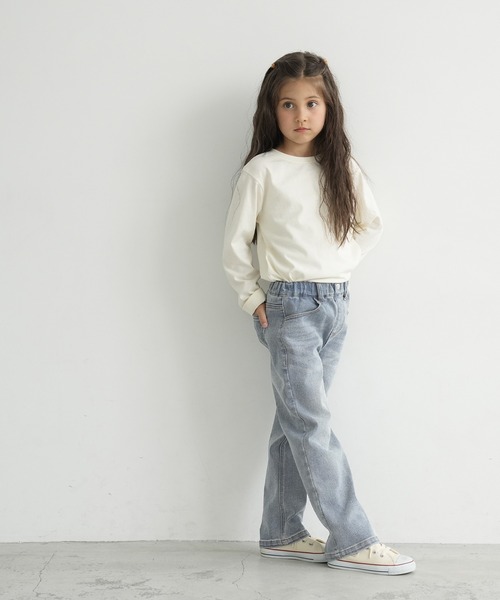 coca（coca）（コカ）の「キッズ ストレッチストレートデニムパンツ（デニムパンツ・キッズ・ブルー/ライトブルー・110/120/130/140）」の5枚目の写真