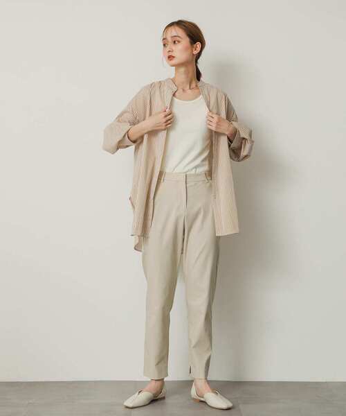 SENSE OF PLACE by URBAN RESEARCH(センスオブプレイスバイアーバンリサーチ)の「『一部WEB限定カラー』カラーコクーンスリーブシャツ(シャツ/ブラウス・レディース・オフホワイト/ブラック系その他/イエロー系その他/ブルー系その他/グリーン系その他・ONE)」の21枚目の写真