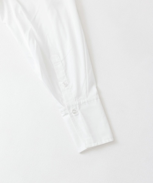 SENSE OF PLACE by URBAN RESEARCH(センスオブプレイスバイアーバンリサーチ)の「『一部WEB限定カラー』カラーコクーンスリーブシャツ(シャツ/ブラウス・レディース・オフホワイト/ブラック系その他/イエロー系その他/ブルー系その他/グリーン系その他・ONE)」の6枚目の写真