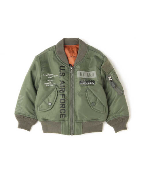 AVIREX(アヴィレックス)の「《KID'S/キッズ》MA-1 REFLECT STENCIL / MA-1 リフレクト ステンシル / AVIREX / アヴィレックス(MA-1・キッズ・ブルー/その他10・140/120/100)」の1枚目の写真