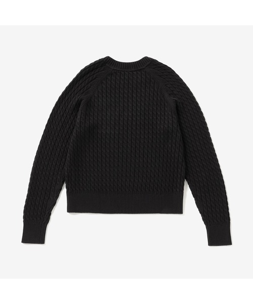 TOMMY HILFIGER（トミーヒルフィガー）の「【ESSENTIALS】コットンミニケーブルクルーネックセーター（ニット/セーター・レディース・レッド/マルチ/ホワイト/ブラック・X-SMALL/SMALL/MEDIUM）」の15枚目の写真