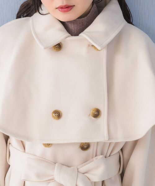 ems excite（エムズエキサイト）の「マルチwayケープコート（その他アウター・レディース・ブラック/ブラウン/ナチュラル・FREE）」の15枚目の写真