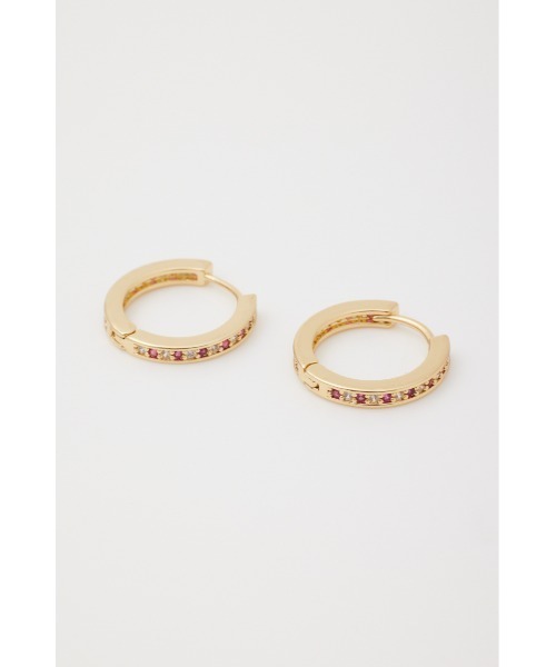 LAGUA GEM(ラグアジェム)の「BIJOU RING ピアス(ピアス(両耳用)・レディース・クリア/ピンク・FREE)」の2枚目の写真