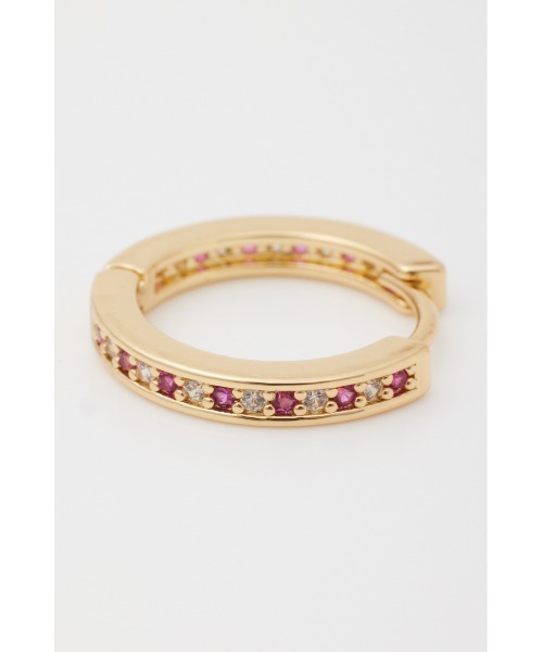 LAGUA GEM(ラグアジェム)の「BIJOU RING ピアス(ピアス(両耳用)・レディース・クリア/ピンク・FREE)」の12枚目の写真