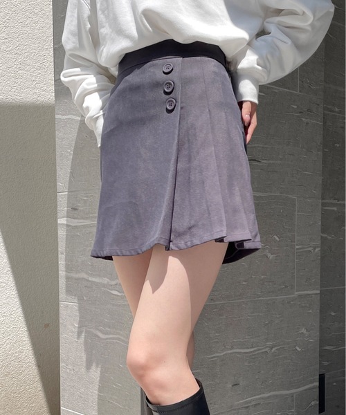 one way（ワンウェイ）の「台形プリーツミニスカパン（スカート・レディース・ブラック/ブルー/グレー・FREE）」の14枚目の写真