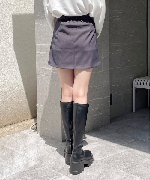 one way（ワンウェイ）の「台形プリーツミニスカパン（スカート・レディース・ブラック/ブルー/グレー・FREE）」の17枚目の写真