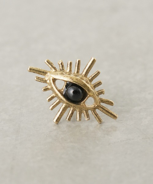 aquvii（アクビ）の「アクビ rock eye pierce（ピアス（片耳用）・レディース・ブラック/ブルー・フリー）」の2枚目の写真