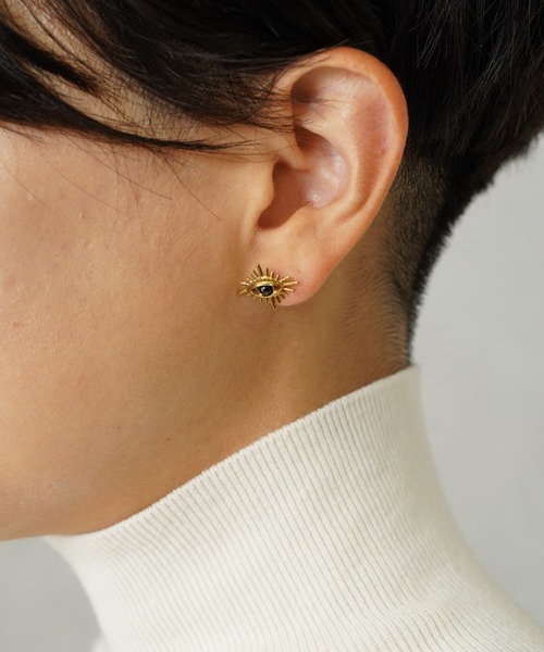 aquvii（アクビ）の「アクビ rock eye pierce（ピアス（片耳用）・レディース・ブラック/ブルー・フリー）」の10枚目の写真