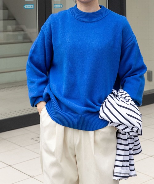 FORK&SPOON（フォークアンドスプーン）の「FORK&SPOON　Winona Knitsプルオーバー（ニット/セーター・レディース・ブルー/オートミール・1）」の17枚目の写真