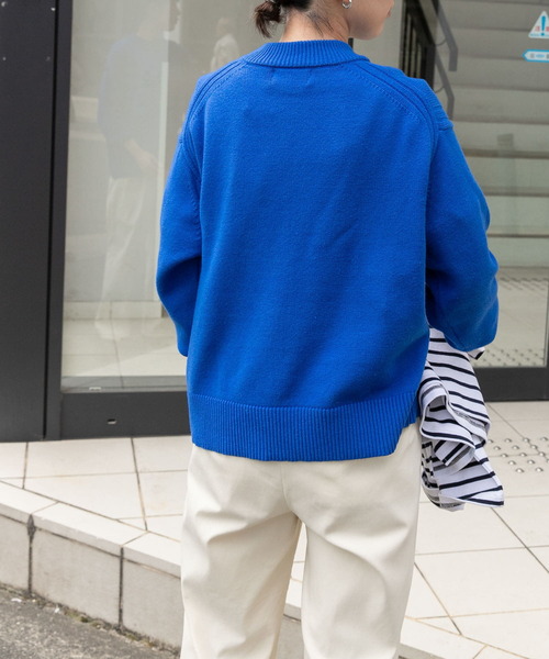 FORK&SPOON（フォークアンドスプーン）の「FORK&SPOON　Winona Knitsプルオーバー（ニット/セーター・レディース・ブルー/オートミール・1）」の19枚目の写真