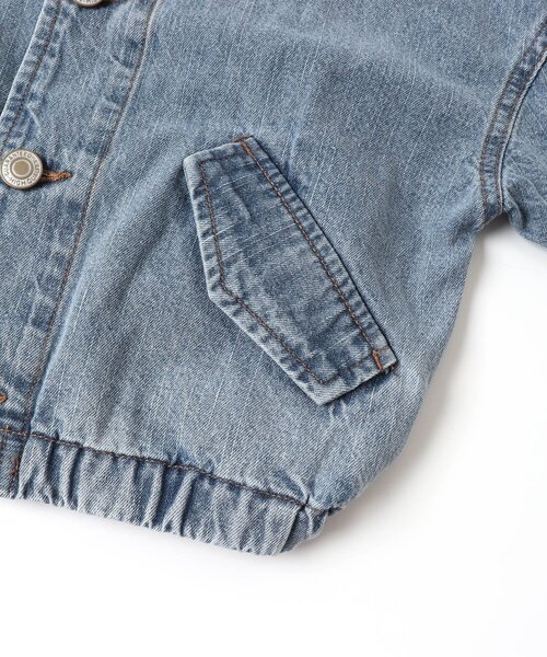 BREEZE（ブリーズ）の「デニムワークジャケット（デニムジャケット・キッズ・インディゴブルー・140/100/120）」の5枚目の写真