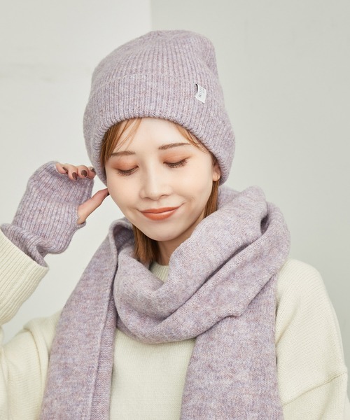 ROPE' PICNIC（ロペピクニック）の「ウィンターカラーリサイクルヤーンニットワッチ（ニットキャップ/ビーニー・レディース・ブルー系その他4/チャコールグレー/キナリ/ラベンダー・FREE）」の4枚目の写真