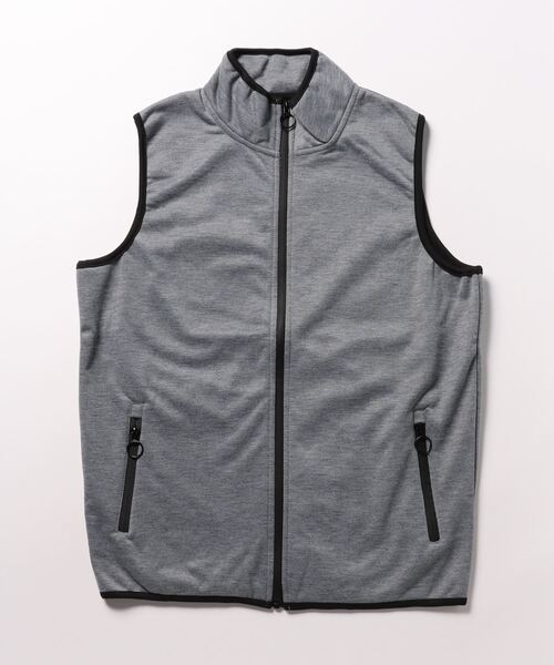 STYLEBLOCK(スタイルブロック)の「防風カット止水ZIPベスト(ベスト・メンズ・ブラック/ネイビー/杢グレー/ヘザーチャコール・L/M)」の8枚目の写真