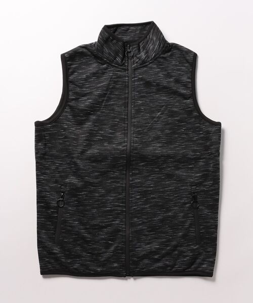 STYLEBLOCK(スタイルブロック)の「防風カット止水ZIPベスト(ベスト・メンズ・ブラック/ネイビー/杢グレー/ヘザーチャコール・L/M)」の9枚目の写真