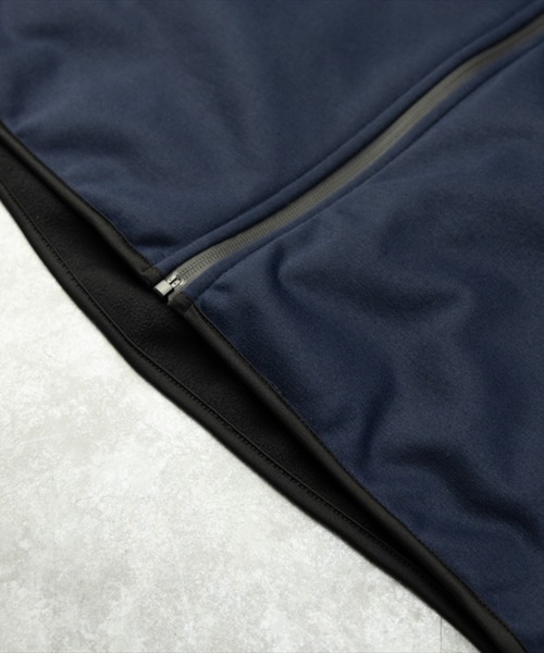 STYLEBLOCK(スタイルブロック)の「防風カット止水ZIPベスト(ベスト・メンズ・ブラック/ネイビー/杢グレー/ヘザーチャコール・L/M)」の12枚目の写真