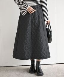 キルトロングスカート