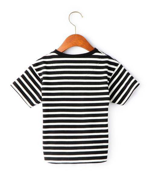 green label relaxing（グリーンレーベルリラクシング）の「【KIDS】 コットンボーダーTシャツ ◆（Tシャツ/カットソー・キッズ・ブラック/ネイビー・105/95/135/125/115）」の5枚目の写真