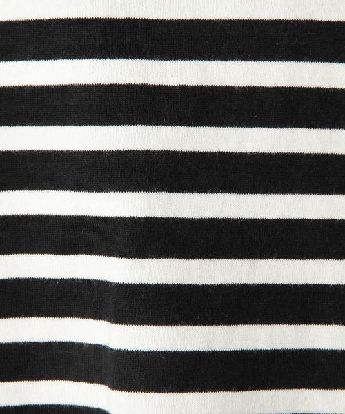 green label relaxing（グリーンレーベルリラクシング）の「【KIDS】 コットンボーダーTシャツ ◆（Tシャツ/カットソー・キッズ・ブラック/ネイビー・105/95/135/125/115）」の6枚目の写真