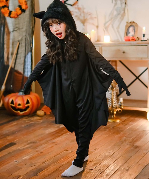 OSYAREVO(オシャレボ)の「キッズ コスプレ コウモリ(コスチューム/パーティーグッズ・キッズ・ブラック・MEDIUM/SMALL/X-LARGE/LARGE)」の5枚目の写真