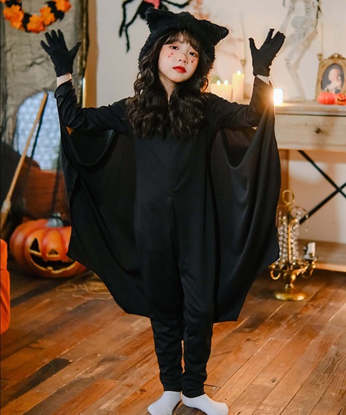 OSYAREVO(オシャレボ)の「キッズ コスプレ コウモリ(コスチューム/パーティーグッズ・キッズ・ブラック・MEDIUM/SMALL/X-LARGE/LARGE)」の8枚目の写真