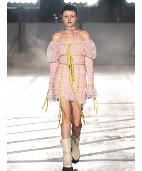 PAMEO POSE（パメオポーズ）の「Pearl Bow Choker（チョーカー・レディース・クリア/ピンク・FREE）」の6枚目の写真