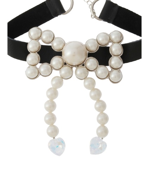 PAMEO POSE（パメオポーズ）の「Pearl Bow Choker（チョーカー・レディース・クリア/ピンク・FREE）」の8枚目の写真