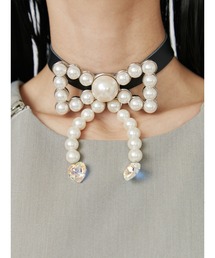 PAMEO POSE（パメオポーズ）の「Pearl Bow Choker（チョーカー）」 - WEAR