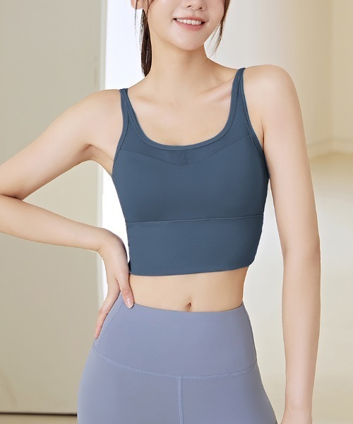 SAISON DE PAPILLON（セゾンドパピヨン）の「メッシュ切替カップ付きスポーツブラ（スポーツブラ・レディース・ブラック/ピンク/ネイビー/ブルー・XL/M/L）」の13枚目の写真