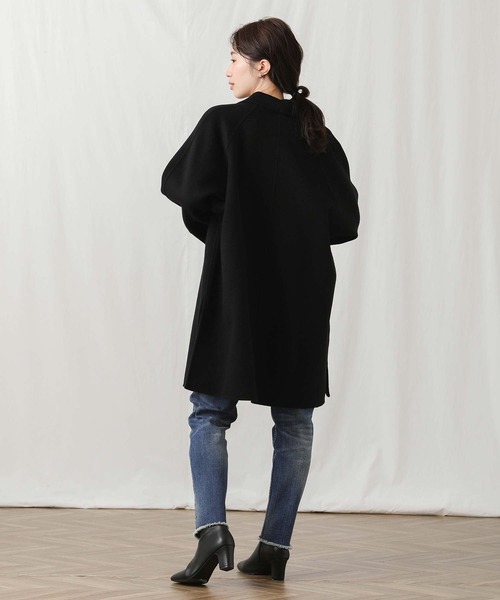 Gready Brilliant（グレディブリリアン）の「ビーバーリバーＰコート（ピーコート・レディース・ブラック/アイボリー・38）」の17枚目の写真