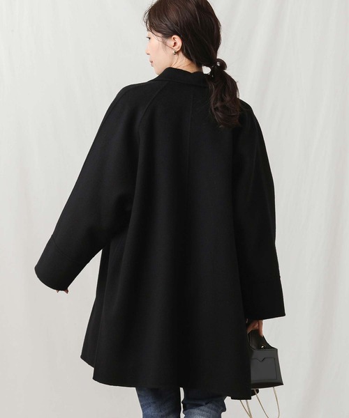 Gready Brilliant（グレディブリリアン）の「ビーバーリバーＰコート（ピーコート・レディース・ブラック/アイボリー・38）」の10枚目の写真