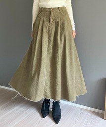 クラッシュタックフレアマキシスカート