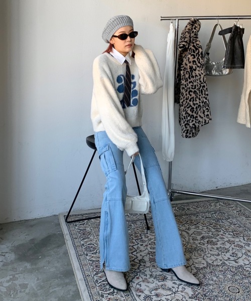 SHAGGIE（シャギー）の「ざっくり編みニットベレー帽（ハンチング/ベレー帽・レディース・ブラック/グレー/ナチュラル・FREE）」の20枚目の写真