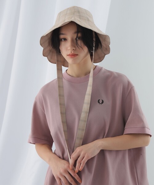 Ray BEAMS（レイビームス）の「Casselini × Ray BEAMS / 別注 フラワー ハット（ハット・レディース・ベージュ/ネイビー・ONE SIZE）」の6枚目の写真