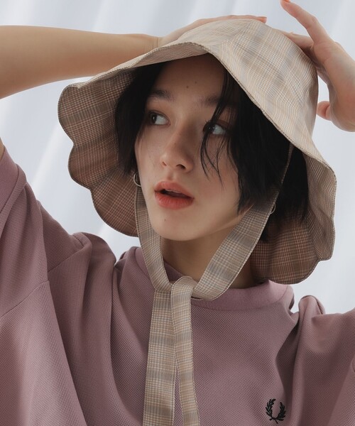 Ray BEAMS（レイビームス）の「Casselini × Ray BEAMS / 別注 フラワー ハット（ハット・レディース・ベージュ/ネイビー・ONE SIZE）」の14枚目の写真